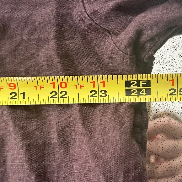 GAP - 100% Linen Brown Button Shirt - Lightweight Summer Casual - Size XL - Picture 13 of 16